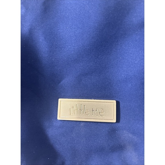 LITTLE ME Navy/Gold Tote Diaper Bag Backpack 6 Pocket - Picture 2 of 10